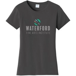 Charcoal Port & Company&#174; Fan Favorite Custom T-Shirt - Women's