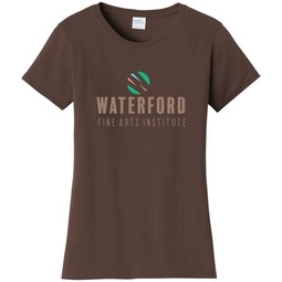 Dark chocolate brown Port & Company&#174; Fan Favorite Custom T-Shirt - Wom
