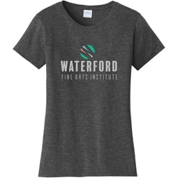 Dark heather grey Port & Company&#174; Fan Favorite Custom T-Shirt - Women'