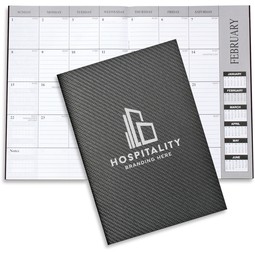 Leatherette Custom Monthly Desk Planner - 7"w x 10"h