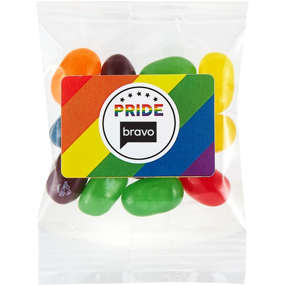 Clear - Pride Parade Throws Custom Rainbow Jelly Bean Packs