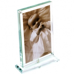 Clear Rotating Acrylic Promotional Picture Frames - 4" x 6