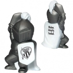 Silver and White Knight Mascot Logo Stress Ball 