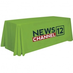 Lime Full Color 4-Sided Custom Tablecloth - 6 ft.