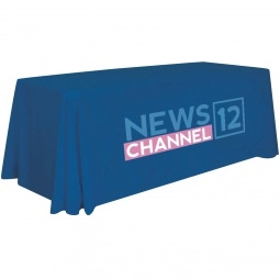 Blueberry Full Color 4-Sided Custom Tablecloth - 6 ft.