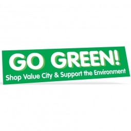 White Value Promotional Bumper Stickers - 11.5"w x 3"h