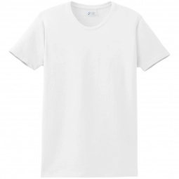 White Port & Company Essential Logo T-Shirt