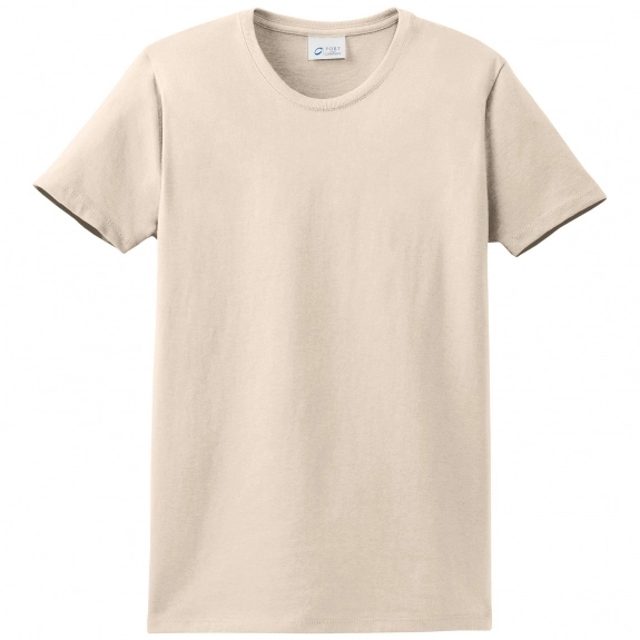 Natural Port & Company Essential Logo T-Shirt - Women's