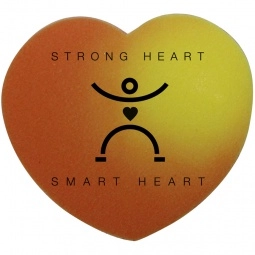 Orange/Yellow Heart Color Changing Custom Eraser