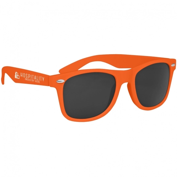 Rubberized Finish Matte Logo Sunglasses | Custom Sunglasses