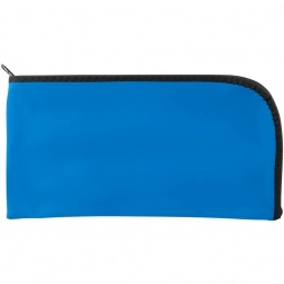 Marine Blue Nylon Curved Custom Bank Bag