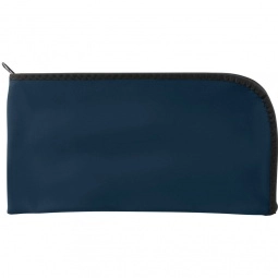 Navy Blue Nylon Curved Custom Bank Bag