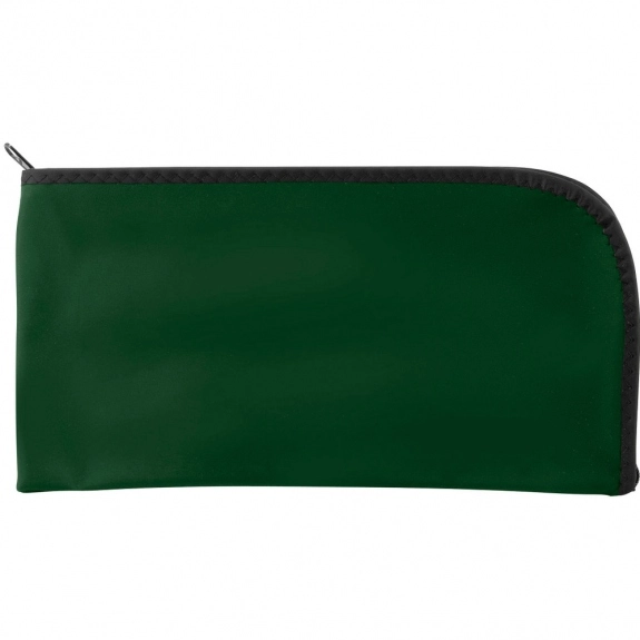 Dark Green Nylon Curved Custom Bank Bag