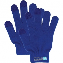 Royal Blue Acrylic Touchscreen Custom Gloves