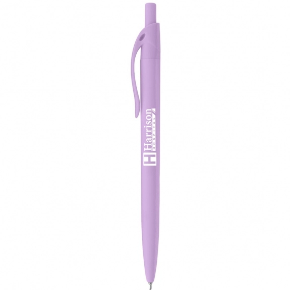 Purple Rubberized Click Action Custom Pens