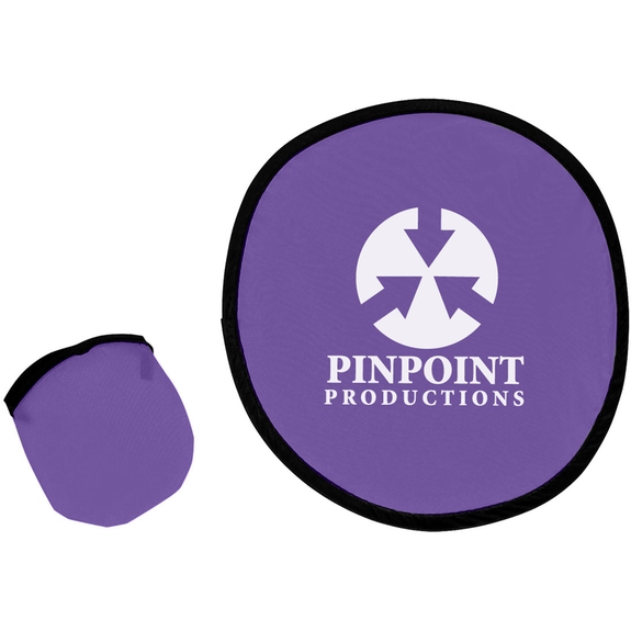 Purple - Two-Tone Custom Flying Disc w/ Pouch - 10"