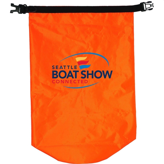 Orange Roll-Top Waterproof Promotional Dry Bag - 10L