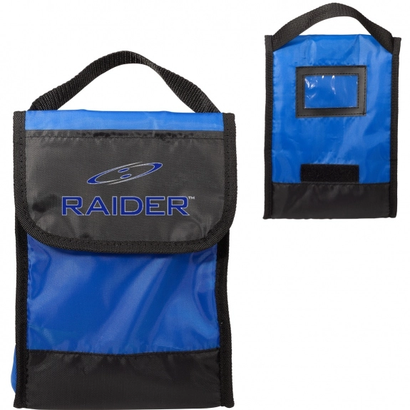 Reflex blue Insulated Custom Lunch Bag with ID Slot