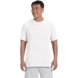 Front Gildan Performance Custom Adult 5 oz. Shirt - Men's - White