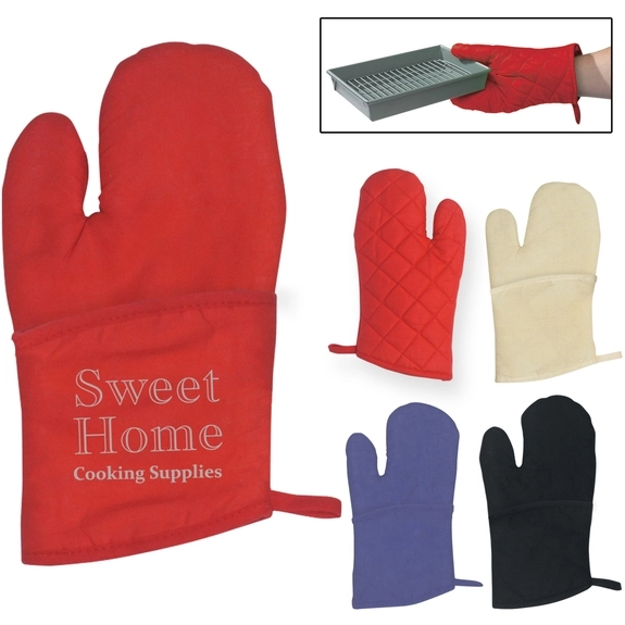 Oven mitt Promotional Grilling Gift Set w/ Gourmet Cajun Spice Tin