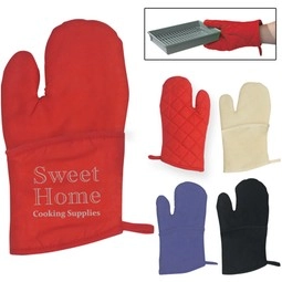Oven mitt Promotional Grilling Gift Set w/ Gourmet Cajun Spice Tin