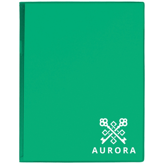 Translucent Emerald - Value Plus Standard Custom Imprinted Folder