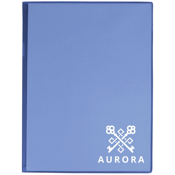 Translucent Blue - Value Plus Standard Custom Imprinted Folder