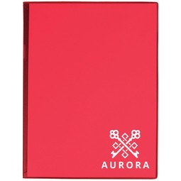 Translucent Red - Value Plus Standard Custom Imprinted Folder