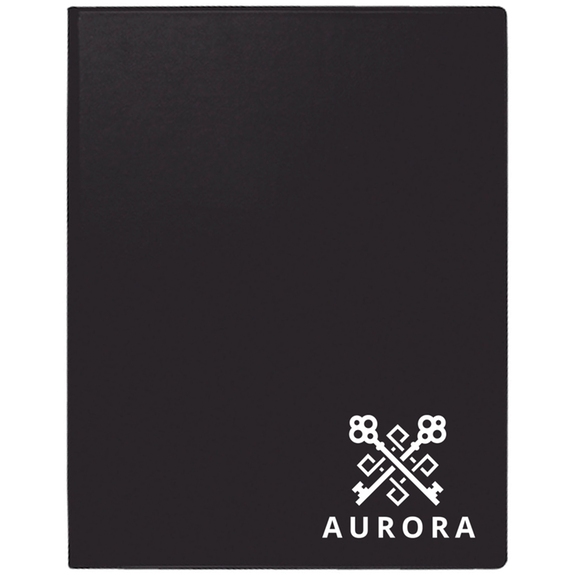 Recycled Black - Value Plus Standard Custom Imprinted Folder