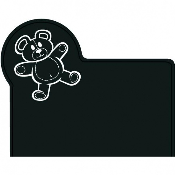 Recycled Black Press n' Stick Custom Calendar - Teddy Bear