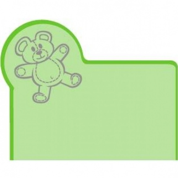 Translucent Lime Green Press n' Stick Custom Calendar - Teddy Bear
