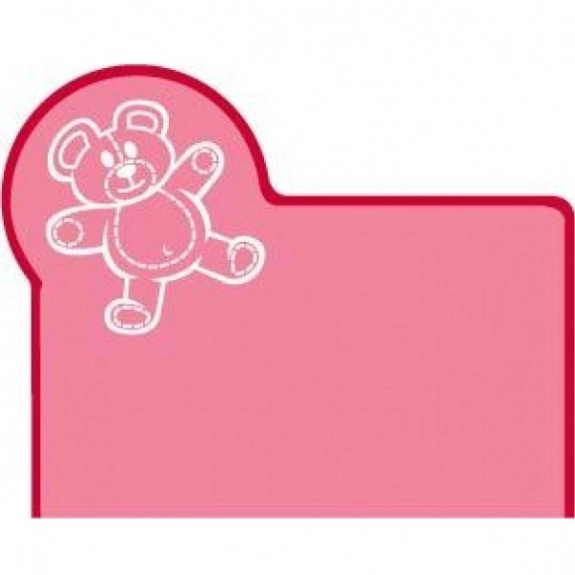 Translucent Red Press n' Stick Custom Calendar - Teddy Bear