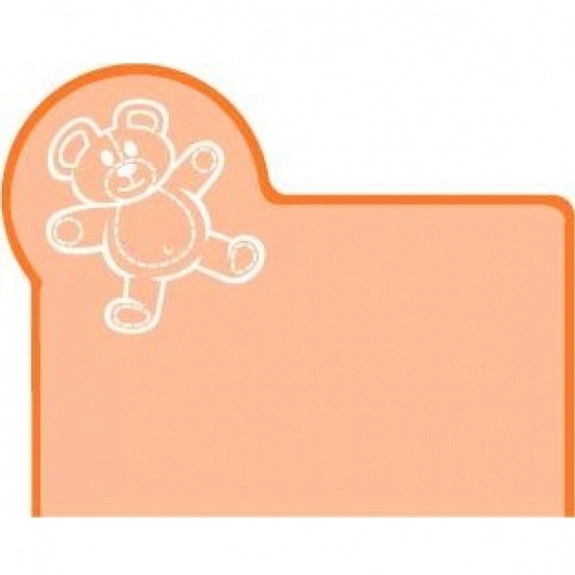 Translucent Orange Press n' Stick Custom Calendar - Teddy Bear