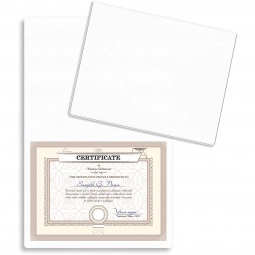 White Vinyl Certificate & Personalized Diploma Folder