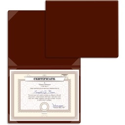 Burgundy Vinyl Certificate & Personalized Diploma Folder