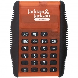 Translucent Orange Flip Promotional Calculator
