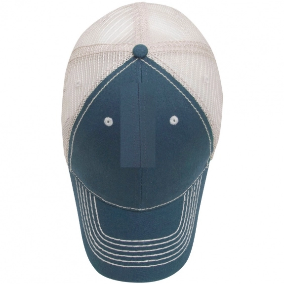 Navy Heavy Stitch Structured Promotional Cap