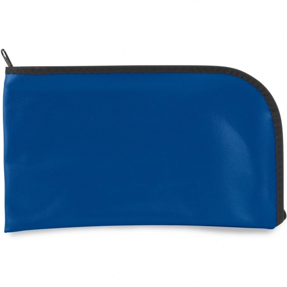 Royal Blue Vinyl Curved Custom Bank Bag