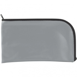 Gray Vinyl Curved Custom Bank Bag