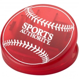 Translucent Red Baseball Shaped Keep-It Custom Bag Clip 