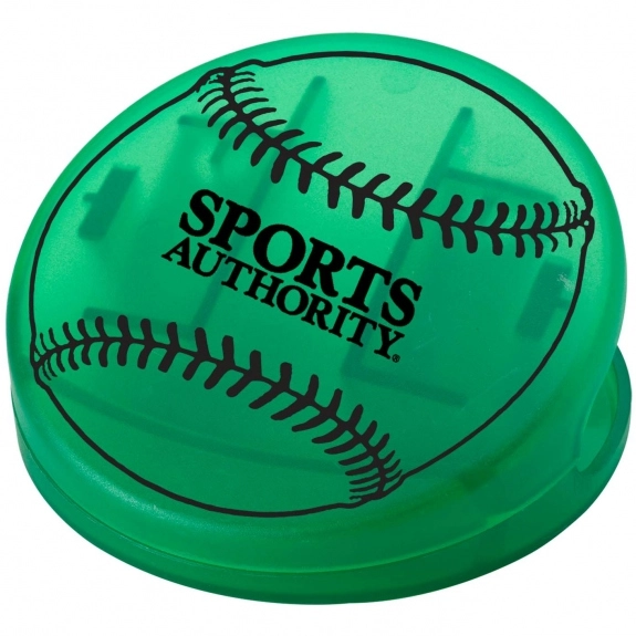 Translucent Green Baseball Shaped Keep-It Custom Bag Clip 