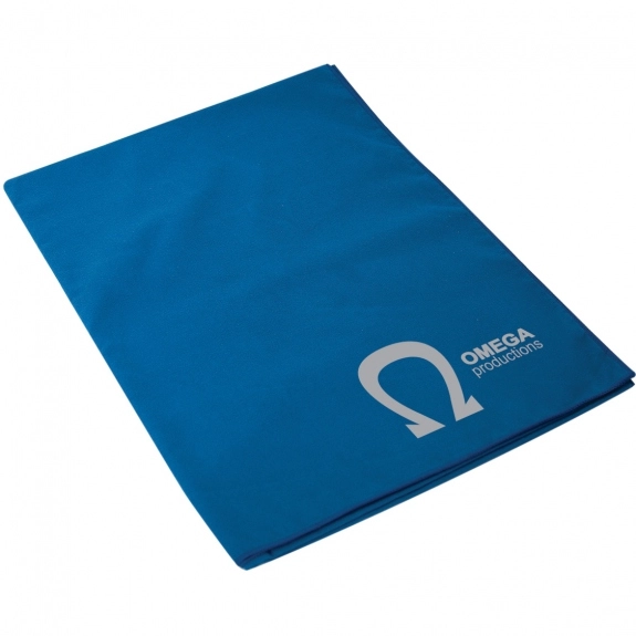 Royal Blue Microfiber Custom Yoga Towels - 24" x 66"