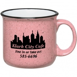 Pink Ceramic Campfire Custom Mugs - Color - 15 oz.