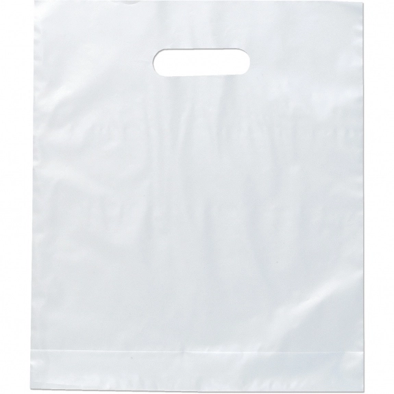 Clear Frosted Printed Die Cut Handle Bag