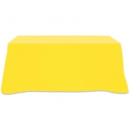 Yellow 3-Sided Custom Table Cover - 6 ft.