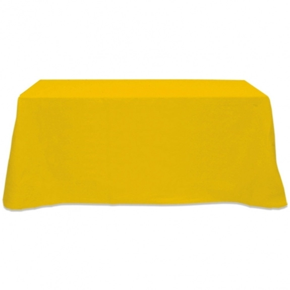 Athletic Gold 3-Sided Custom Table Cover - 6 ft.