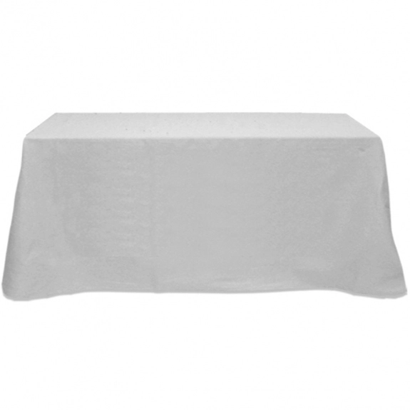 Grey 3-Sided Custom Table Cover - 6 ft.