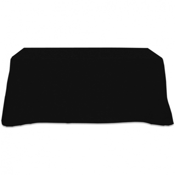 Black 3-Sided Custom Table Cover - 6 ft.