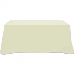 Ivory-3-Sided Custom Table Cover - 6 ft.