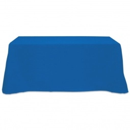 Royal Blue 3-Sided Custom Table Cover - 6 ft.